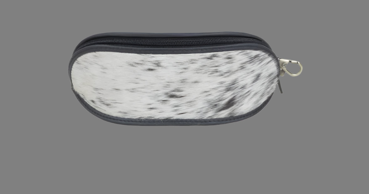 Hair-On Leather Sunglass Case