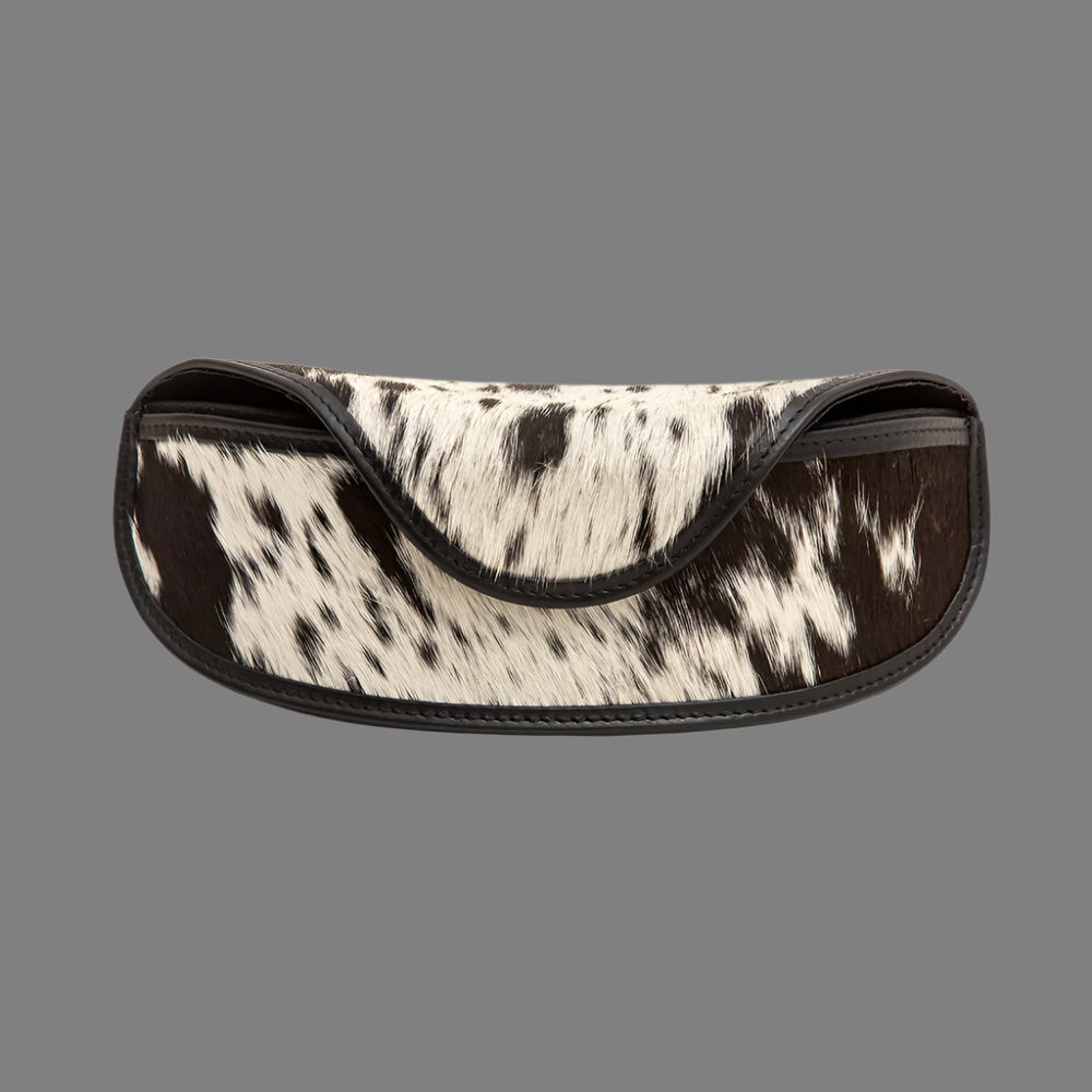 Lush Hair on Leather Sunglass Case