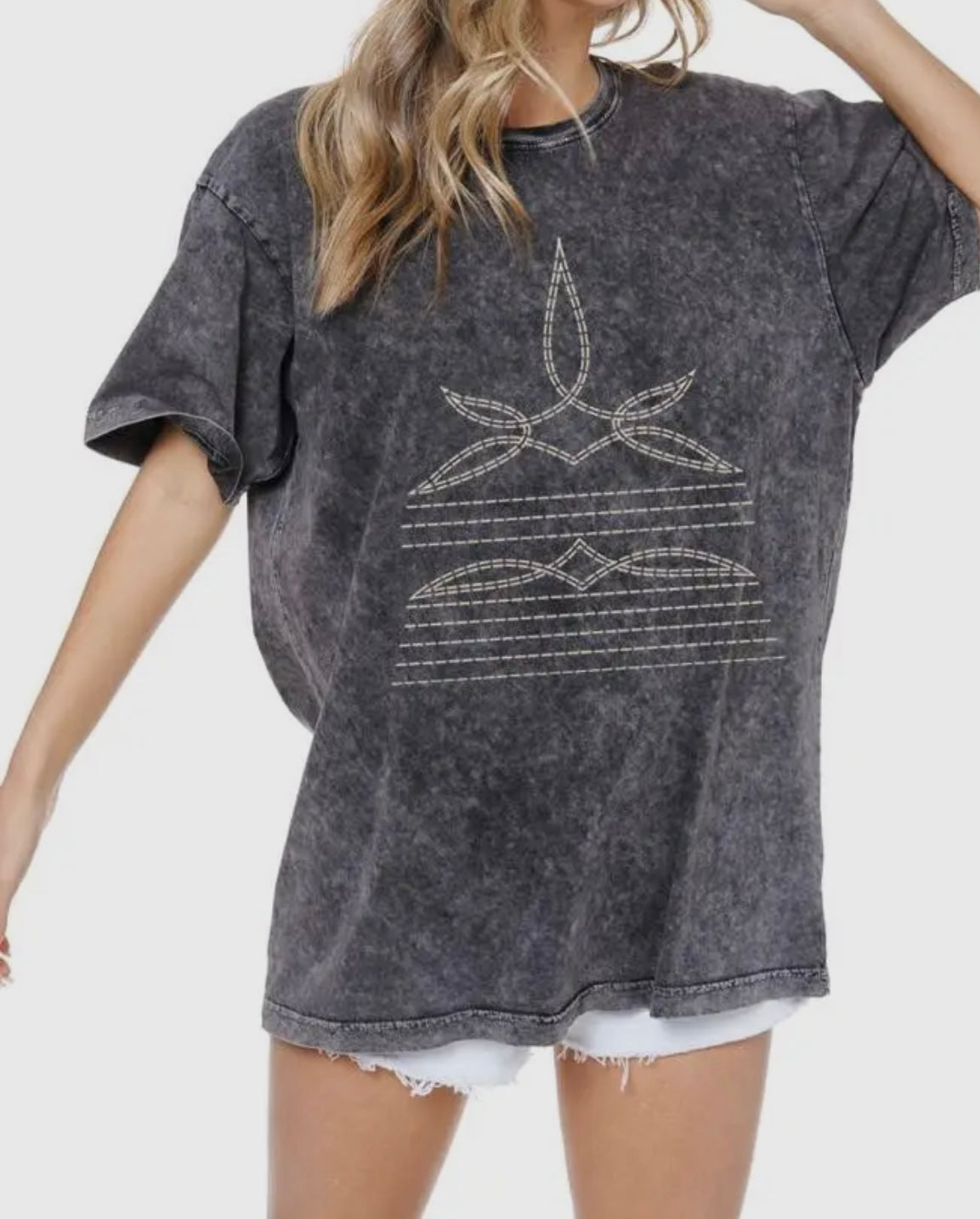 Boot Stitch Boyfriend Tee