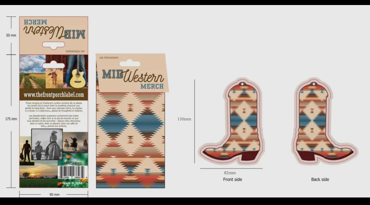 Cowboy Boot Air Freshener