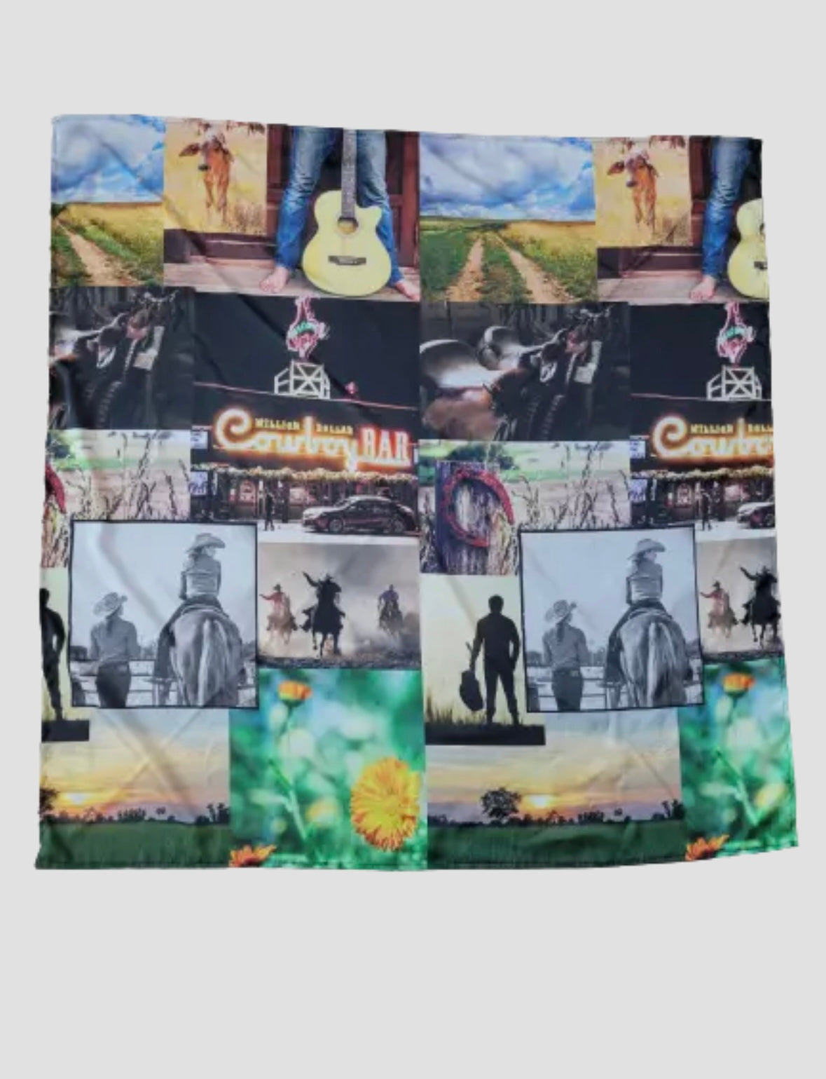 Cowboy Collage Wild Rag