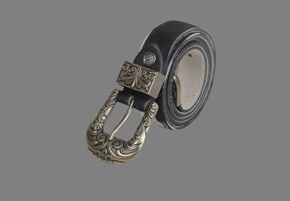 Hair-on Genuine Leather Belt