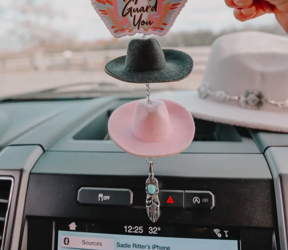 Cowboy Hat Rearview Mirror Charm