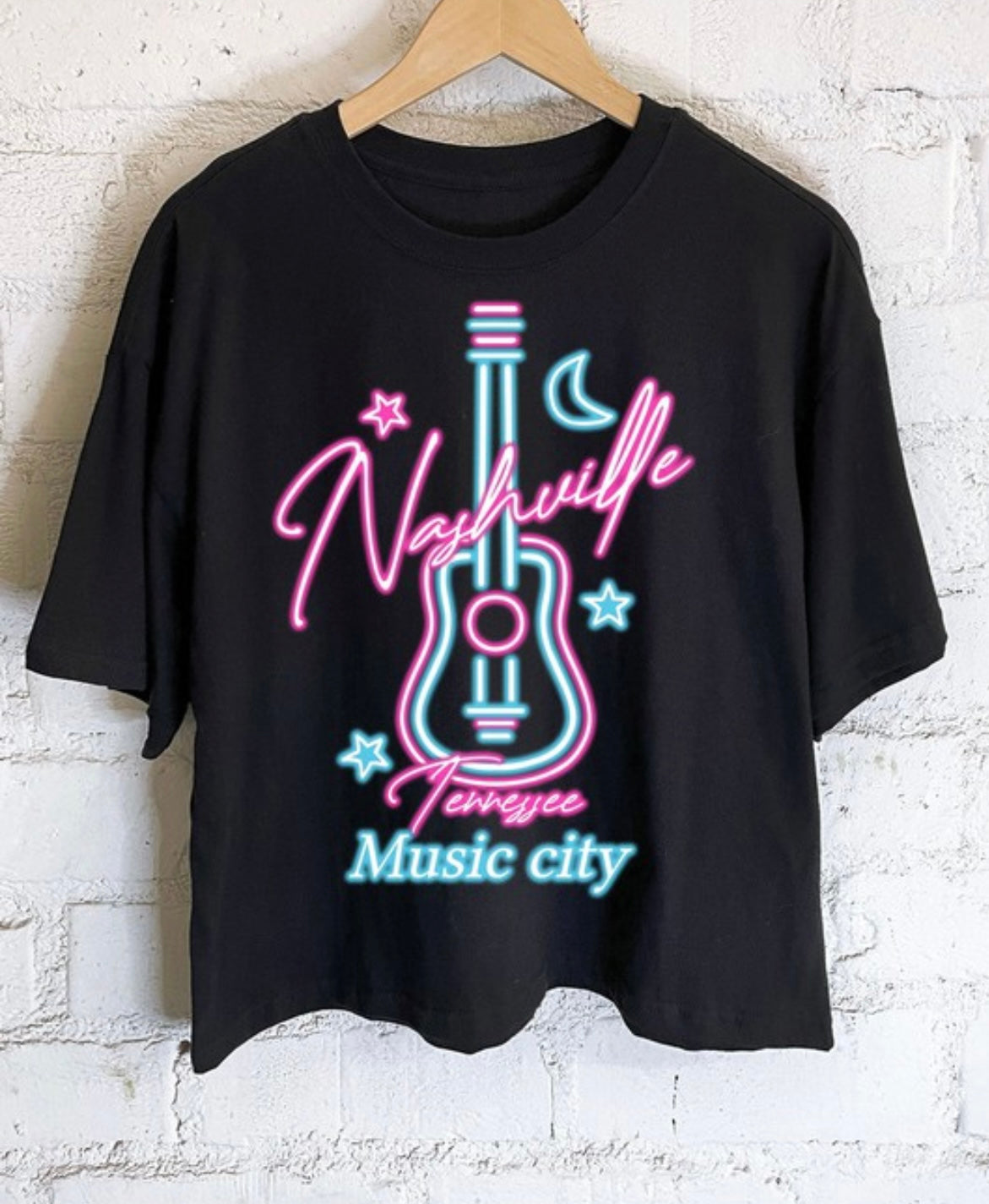 Nashville Neon Cropped Tee