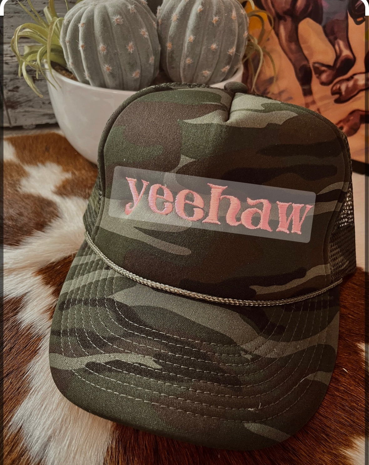 Yeehaw Embroidered Trucker Hat