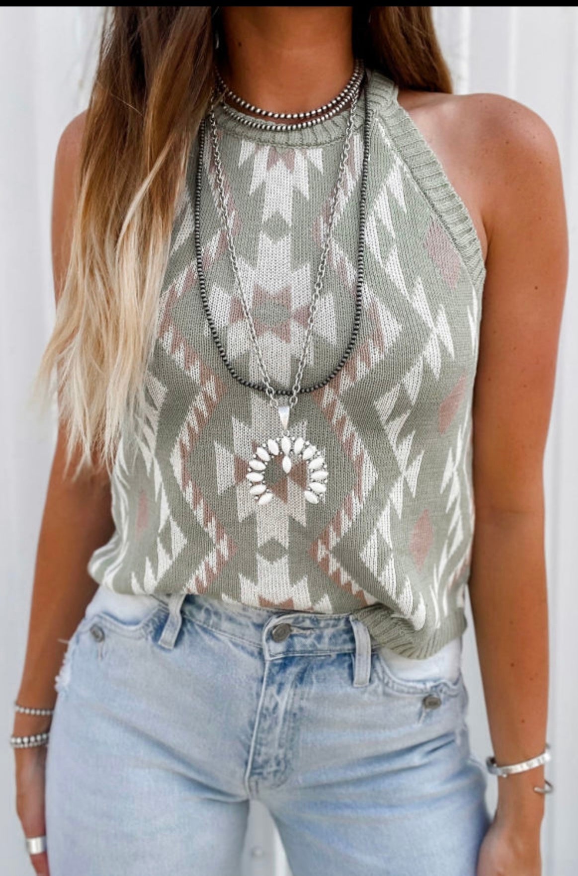 Western Sweater Tank