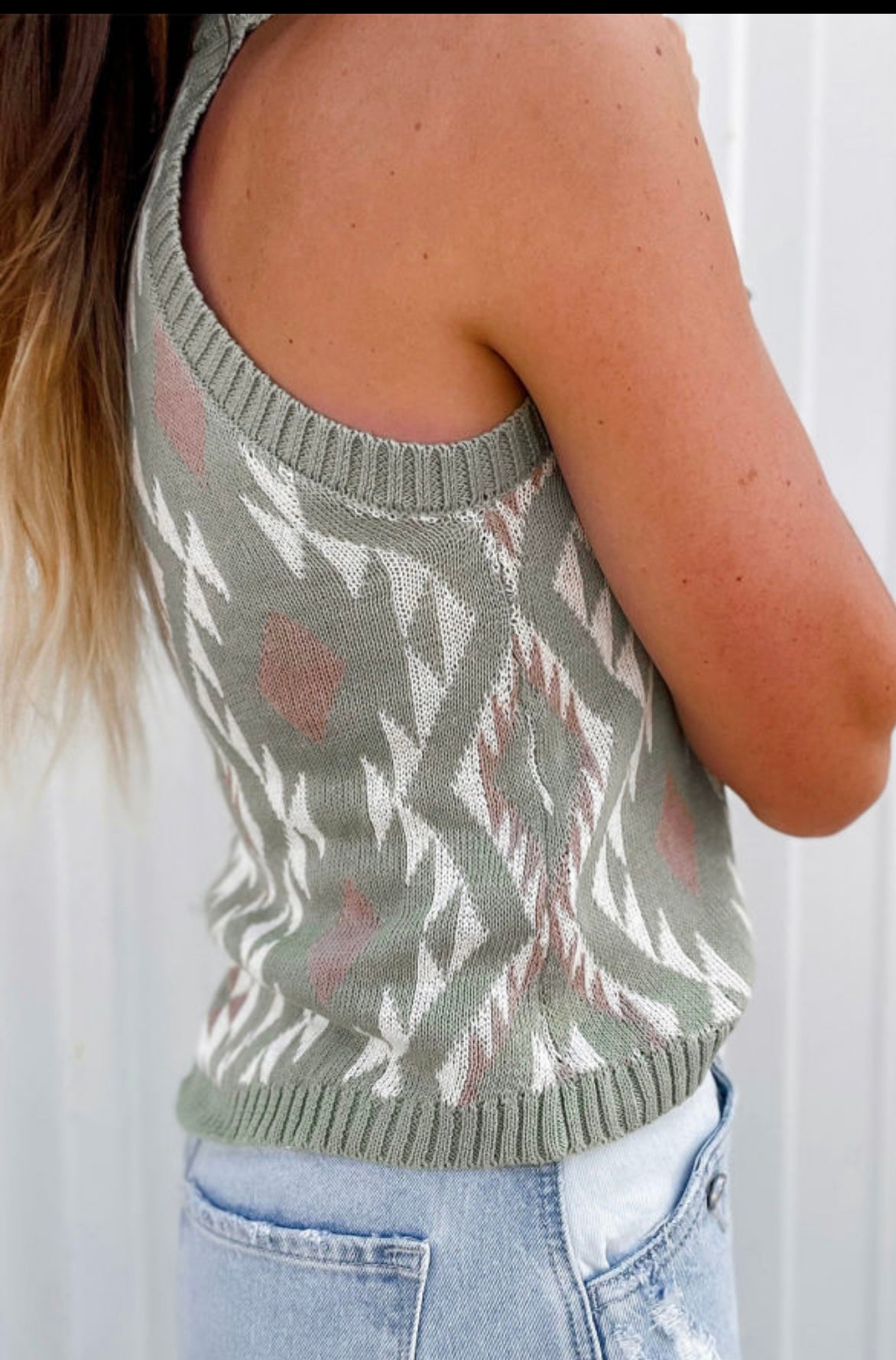 Western Sweater Tank