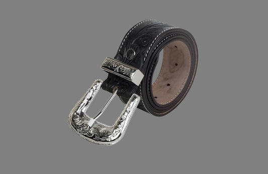 Hand Tooled Genuine Leather Belt