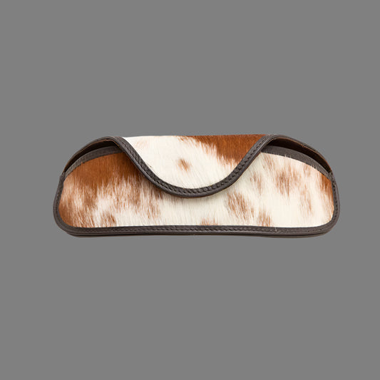 Lush Hair on Leather Sunglass Case