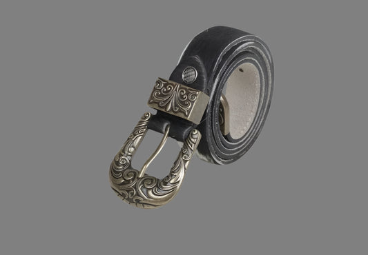 Hair-on Genuine Leather Belt
