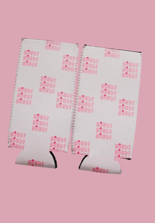 Howdy Tall Can Koozie 2 Pack