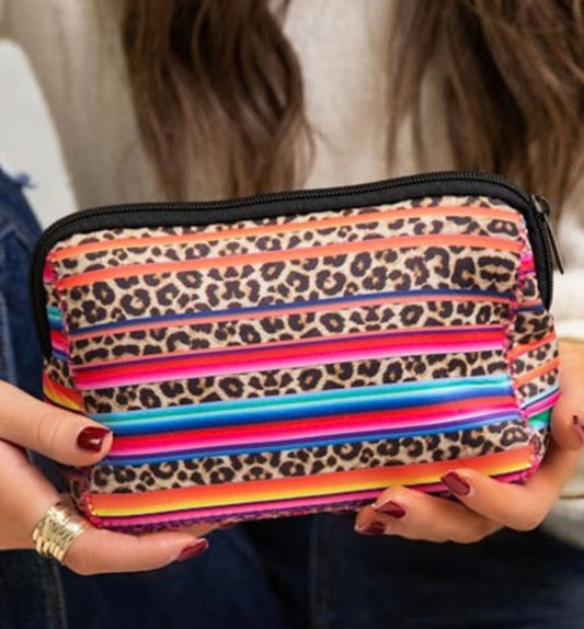 Multicolor Serape Cosmetic Bag