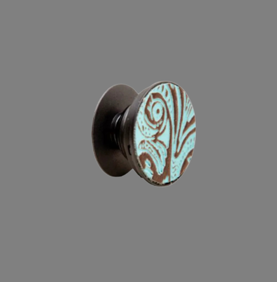 Turquoise Leather Phone Socket