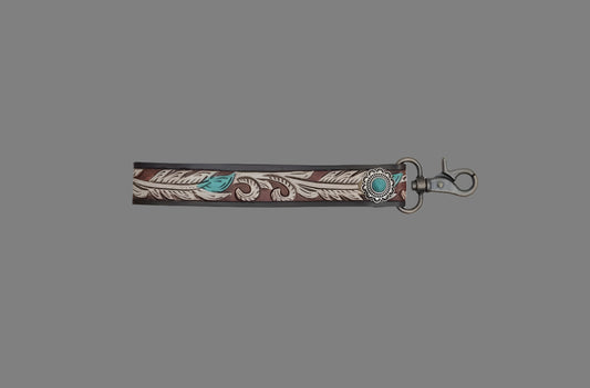 White Feather Key Fob